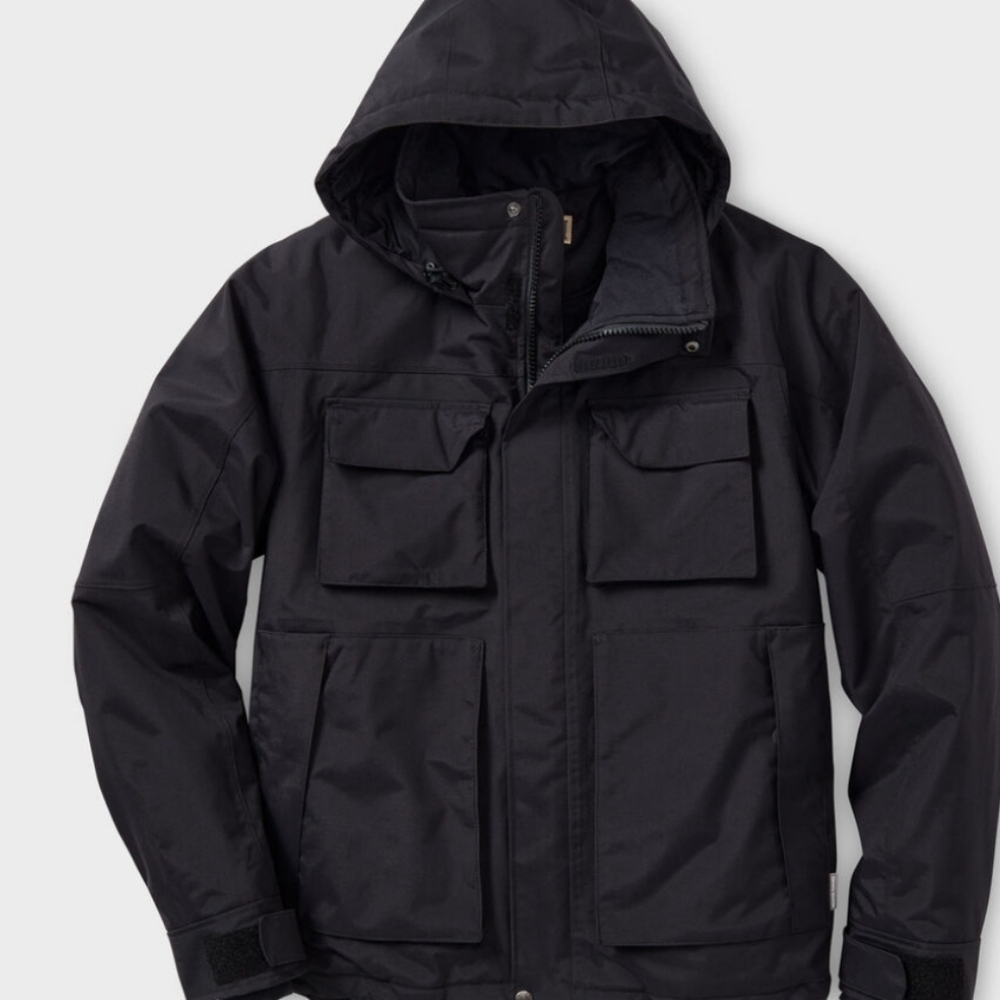 Duluth Trading Co Charcoal Hooded Performance Jacket